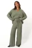 Sonole Cable Knit Pant - Khaki sold by Petal & Pup