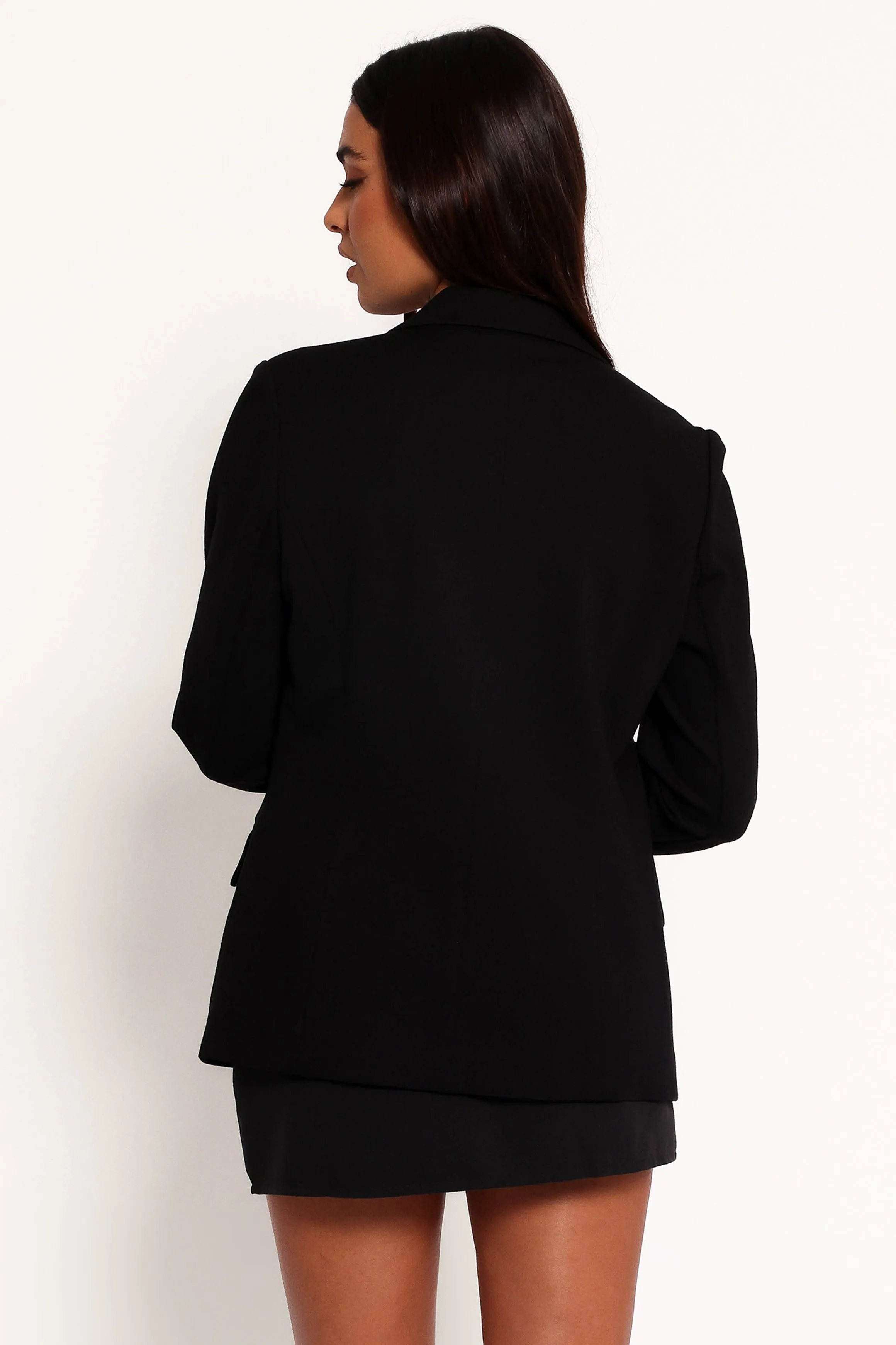 Ronny Open Front Knit Blazer - Black sold by Petal & Pup product image thumbnail 5