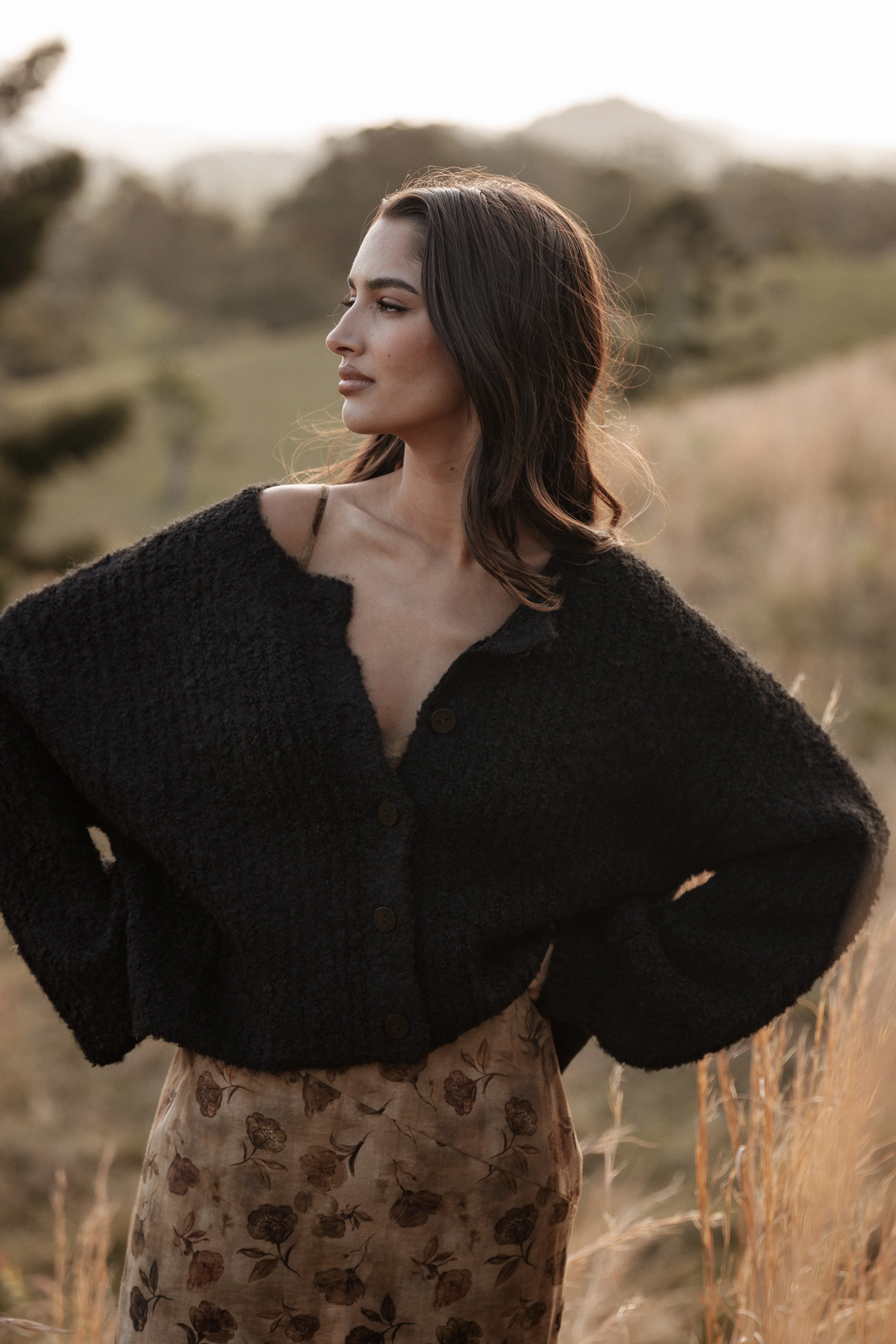 Albertine Cardigan - Black sold by Petal & Pup