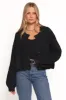 Albertine Cardigan - Black sold by Petal & Pup