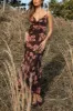 Enya Maxi Dress - Chocolate Floral sold by Petal & Pup