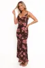 Enya Maxi Dress - Chocolate Floral sold by Petal & Pup
