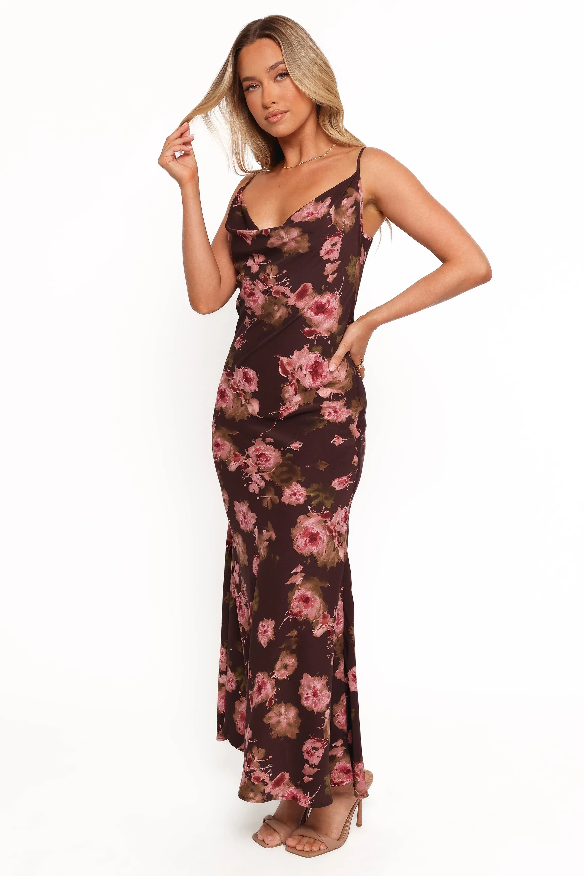 Enya Maxi Dress - Chocolate Floral sold by Petal & Pup product image thumbnail 5