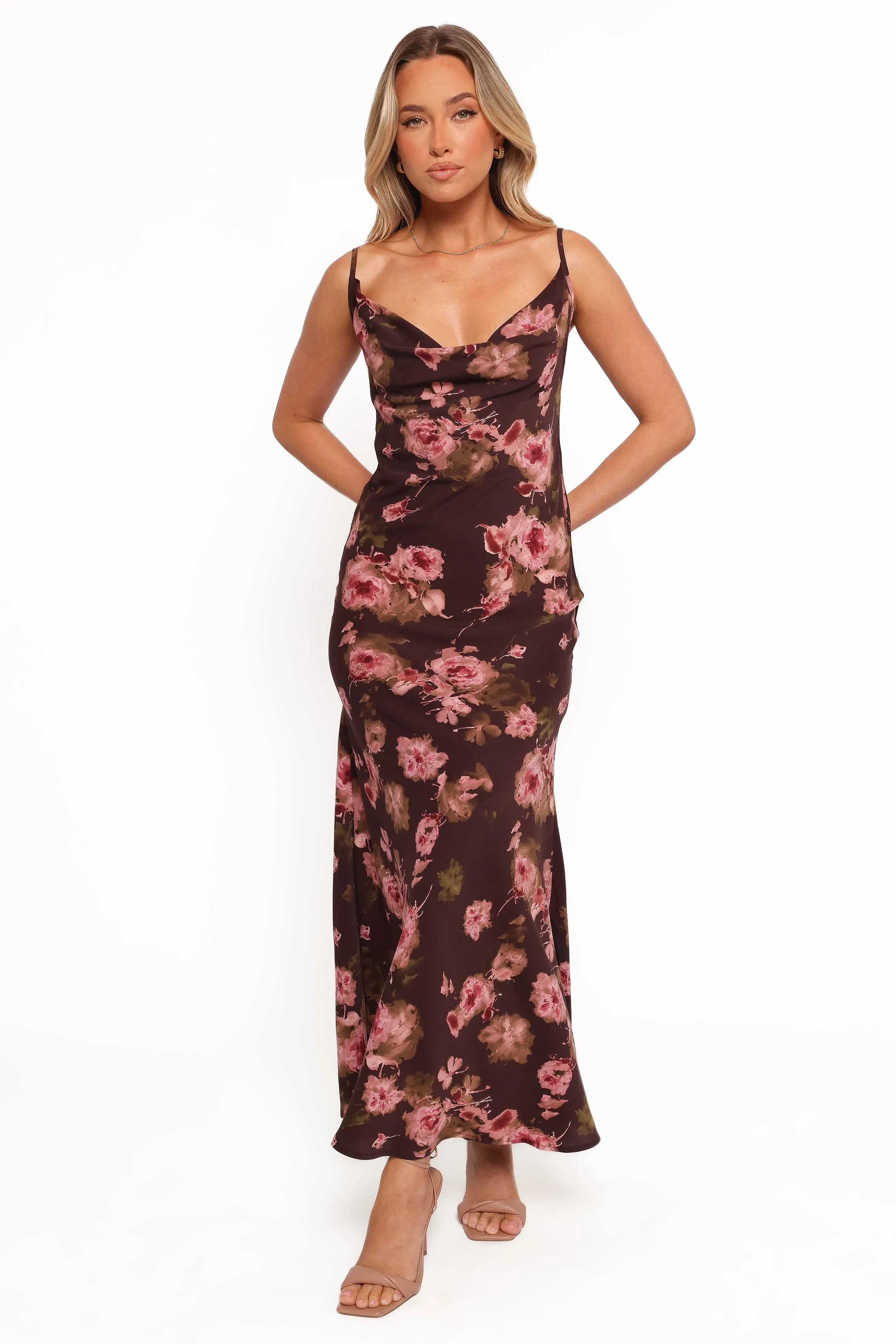 Enya Maxi Dress - Chocolate Floral sold by Petal & Pup product image thumbnail 4