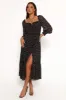 Keziah Long Sleeve Maxi Dress - Navy Ditsy Floral sold by Petal & Pup