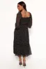 Keziah Long Sleeve Maxi Dress - Navy Ditsy Floral sold by Petal & Pup