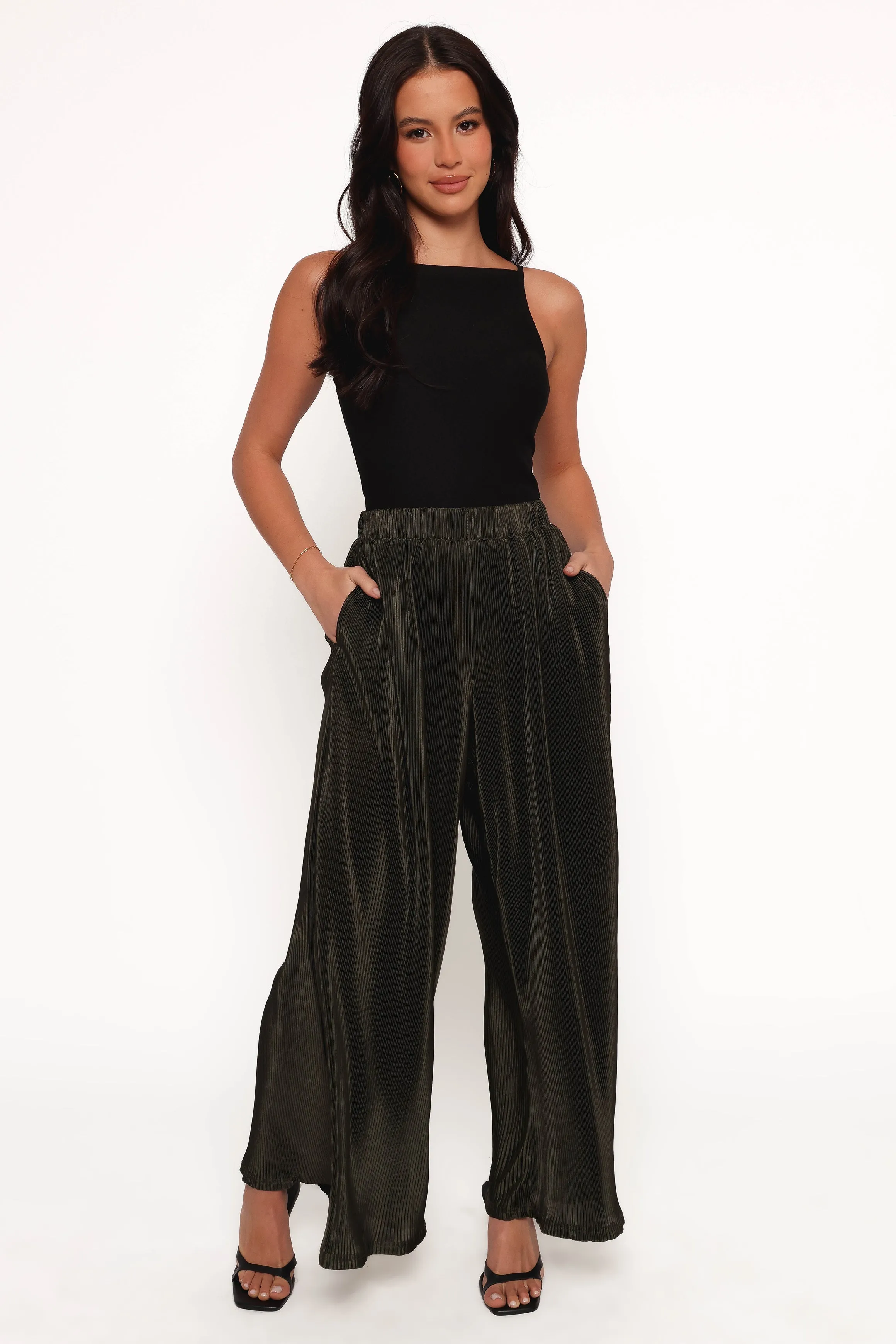 Leria Wide Pant - Olive sold by Petal & Pup product image thumbnail 3