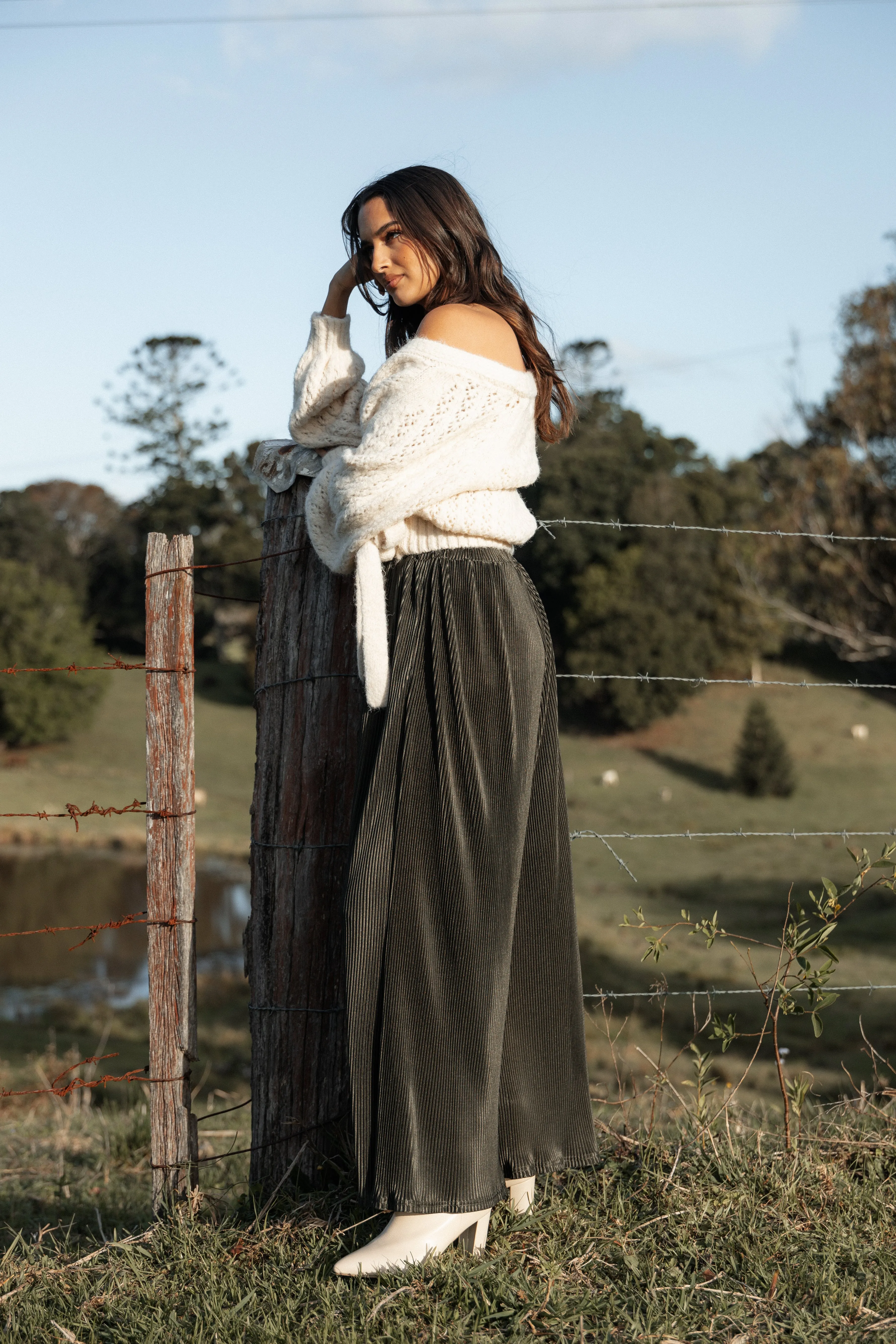 Leria Wide Pant - Olive sold by Petal & Pup product image thumbnail 2