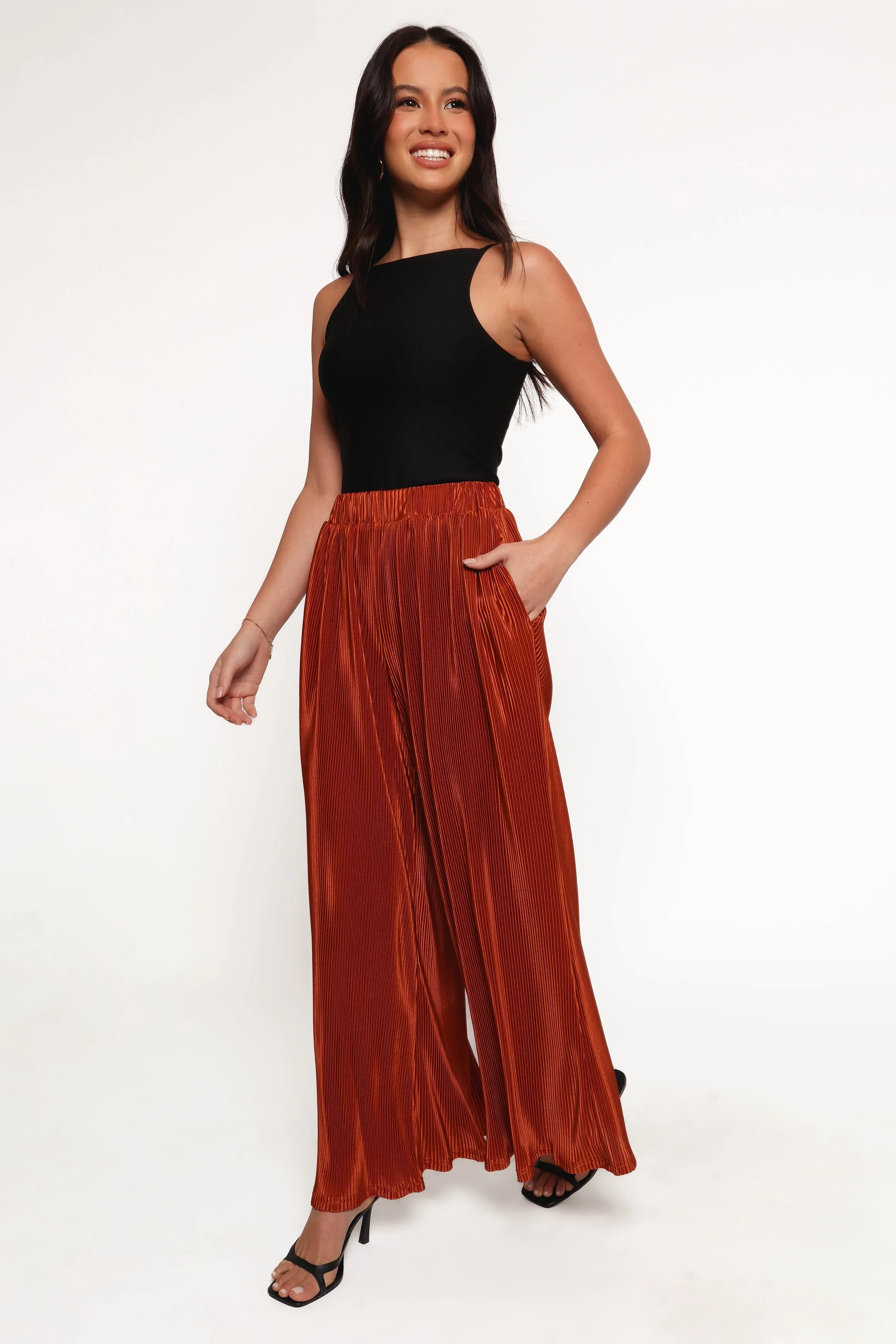 Leria Wide Pant - Burnt Orange sold by Petal & Pup product image thumbnail 4