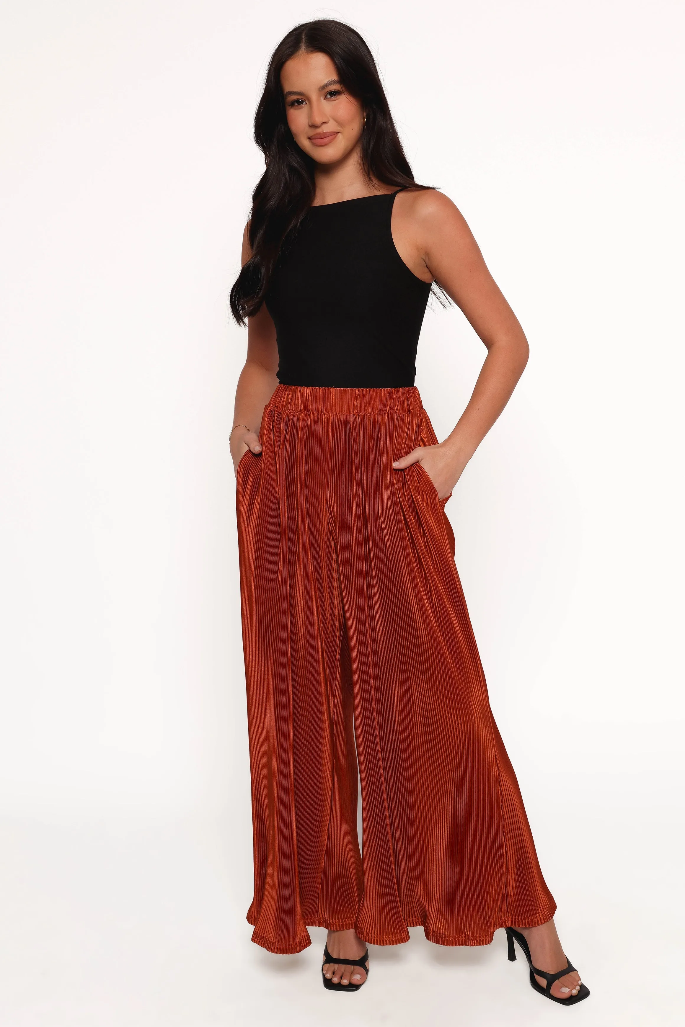 Leria Wide Pant - Burnt Orange sold by Petal & Pup product image thumbnail 5