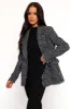 Rocco Hem Blazer - Black/White sold by Petal & Pup