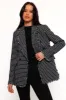 Rocco Hem Blazer - Black/White sold by Petal & Pup
