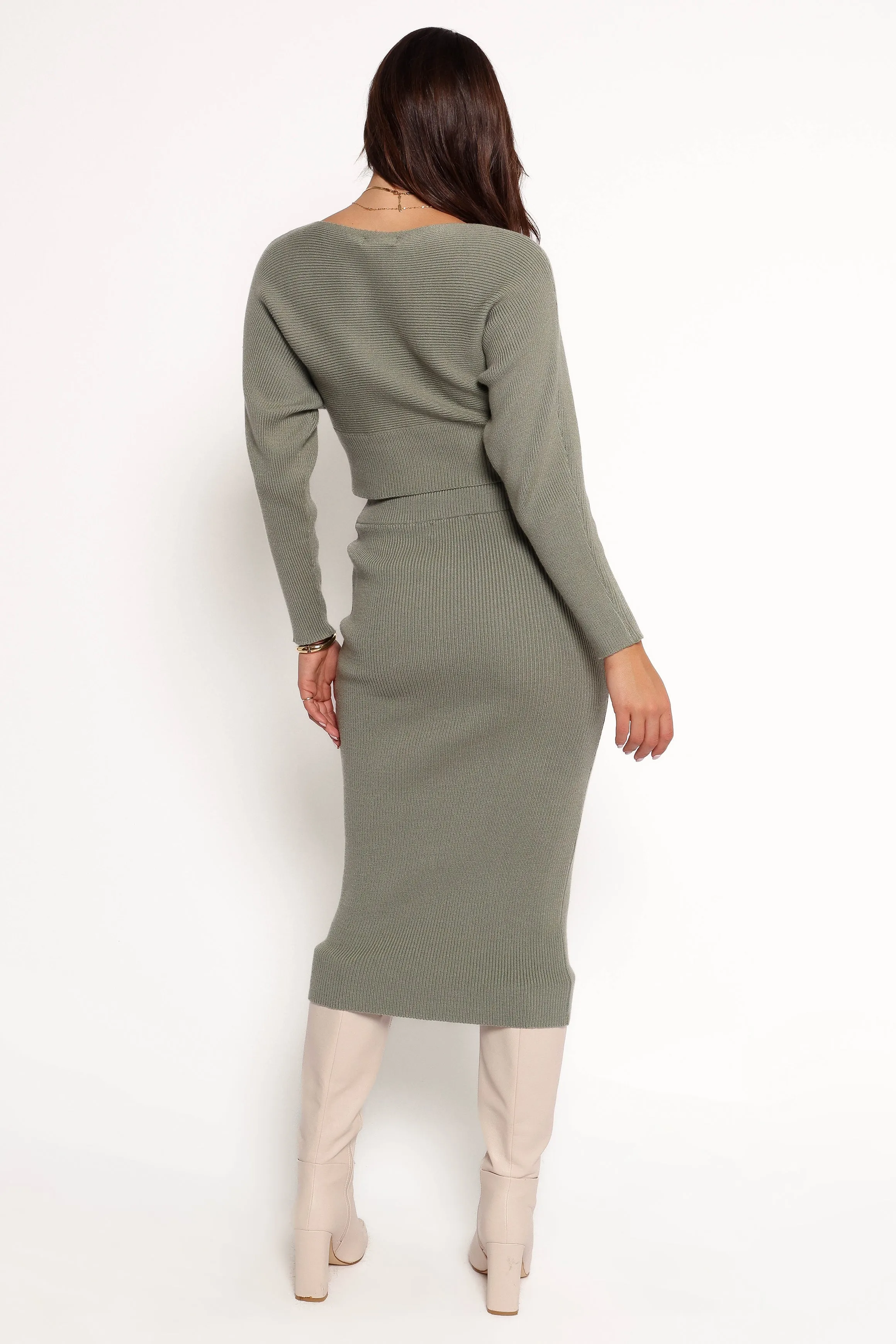 Serena Knitted Set - Olive sold by Petal & Pup product image thumbnail 5