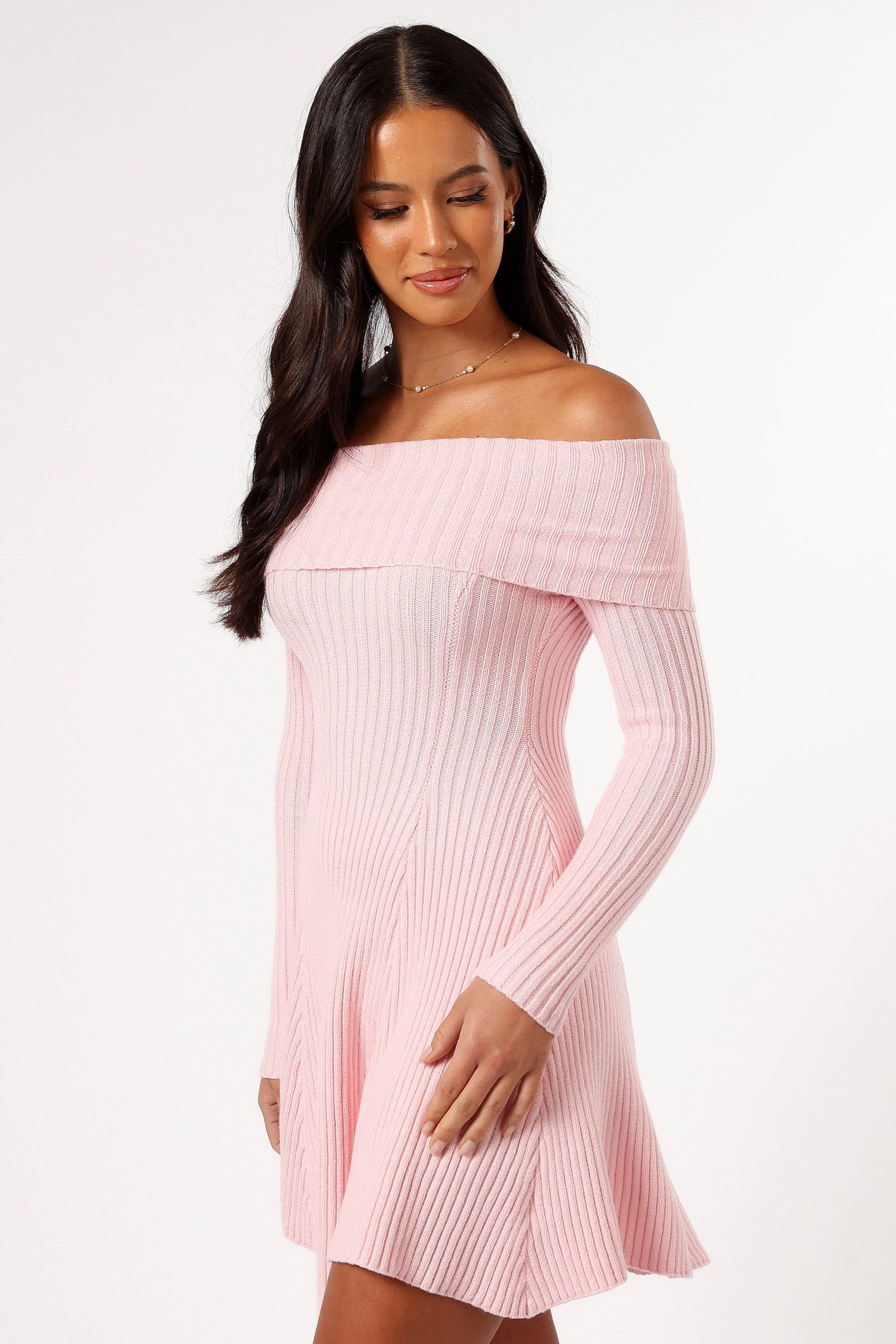 Francisco Long Sleeve Mini Dress - Pink sold by Petal & Pup product image thumbnail 3