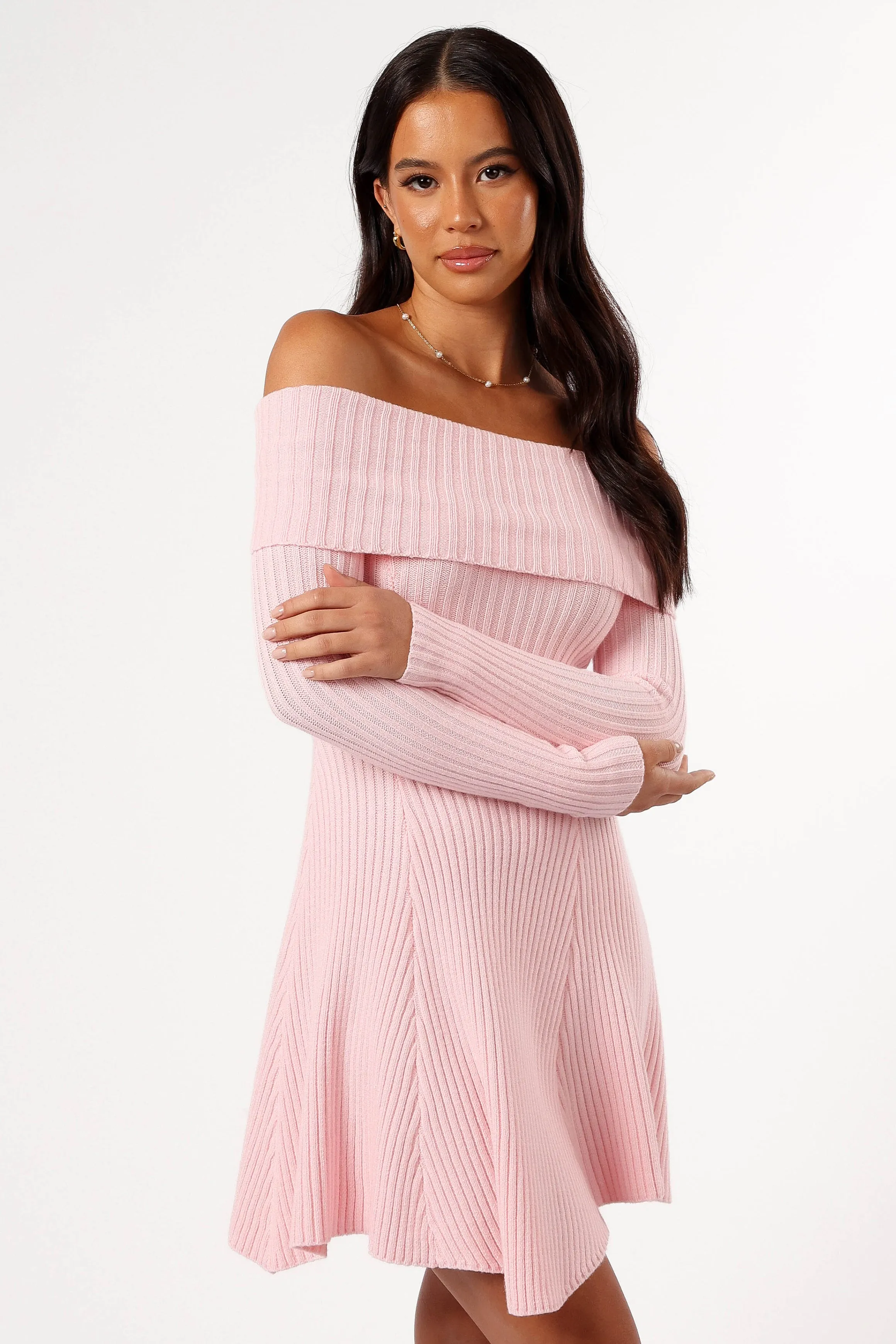 Francisco Long Sleeve Mini Dress - Pink sold by Petal & Pup product image thumbnail 5