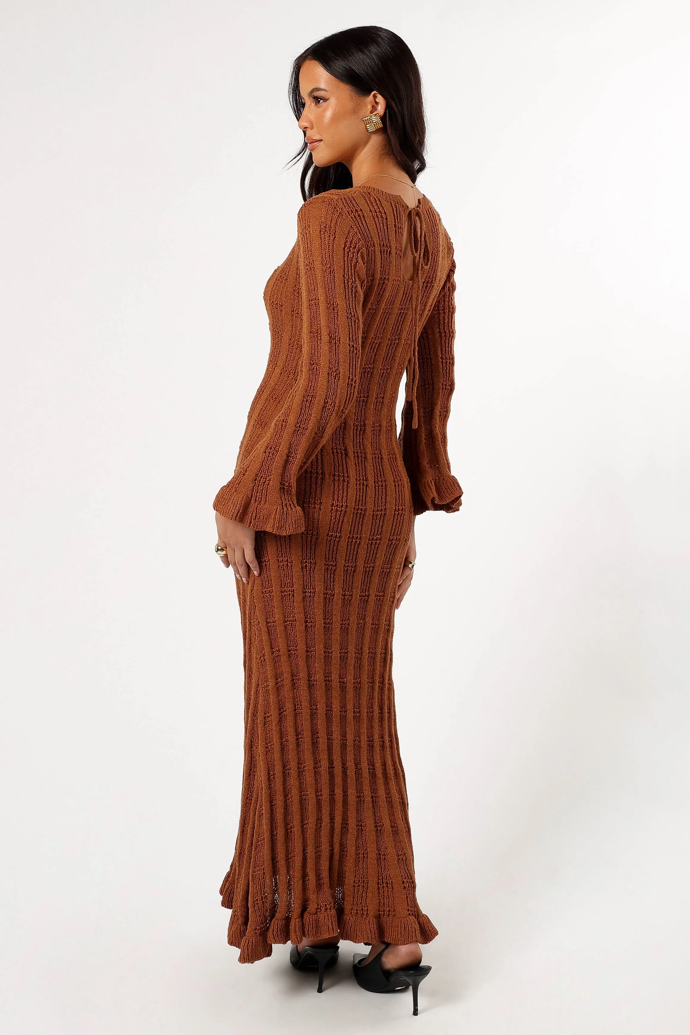 Colter Long Sleeve Maxi Dress - Bronze sold by Petal & Pup product image thumbnail 3