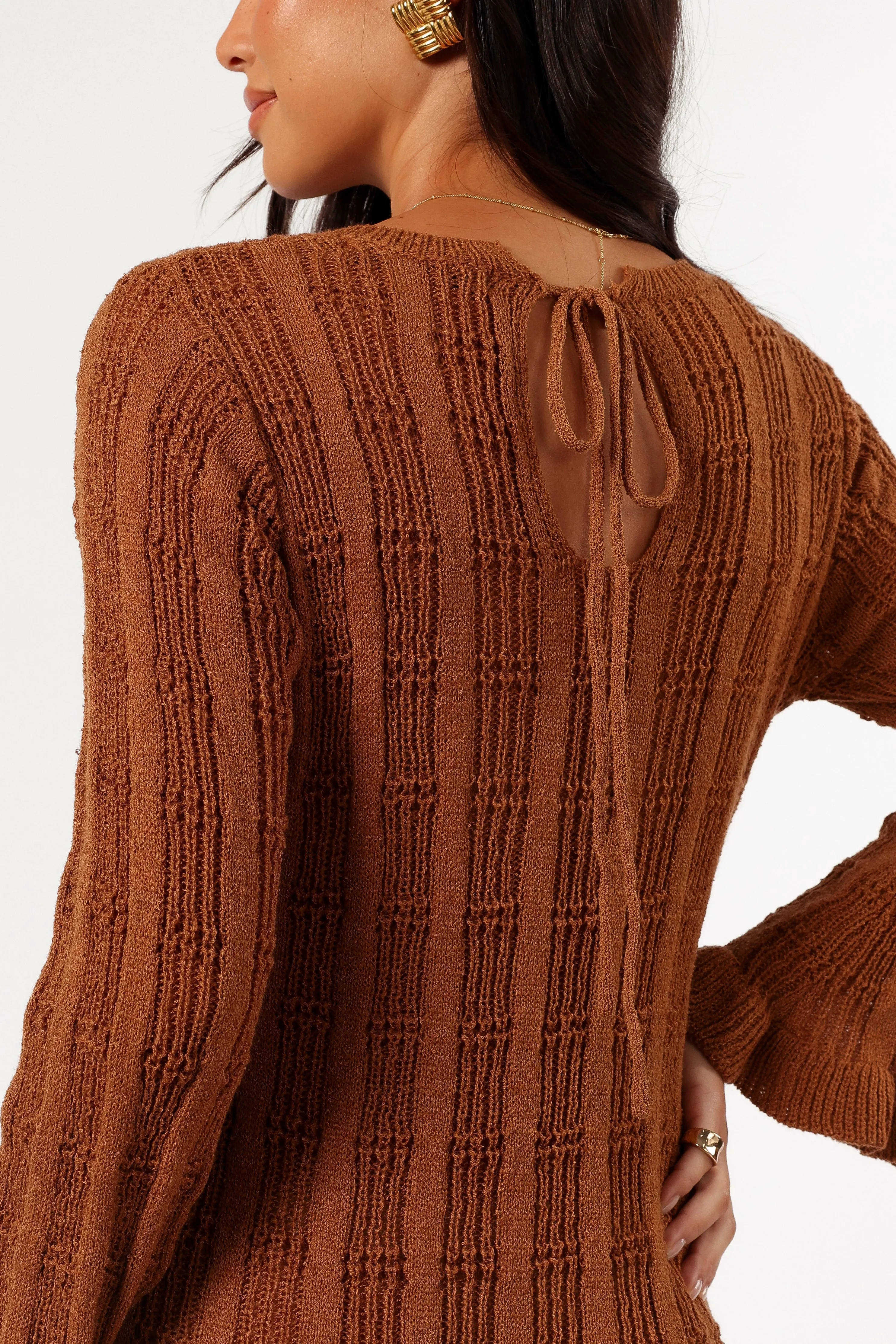 Colter Long Sleeve Maxi Dress - Bronze sold by Petal & Pup product image thumbnail 4