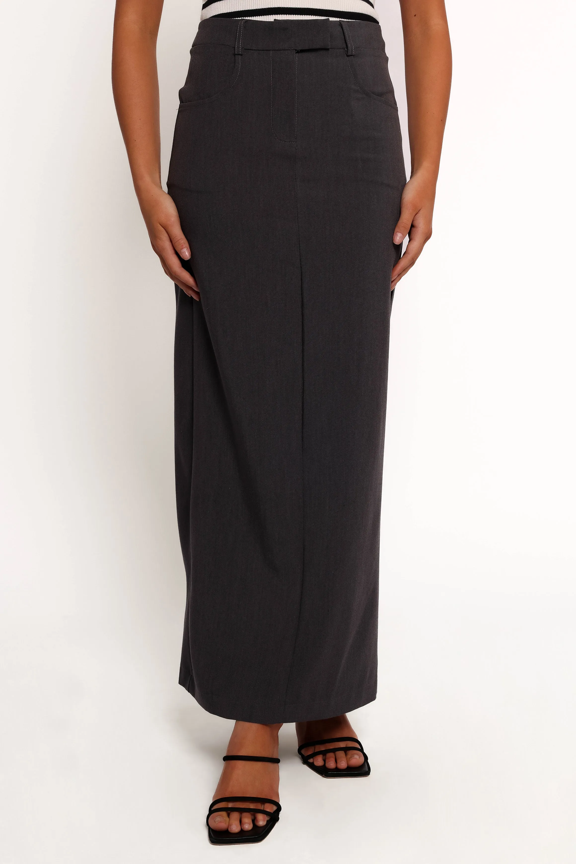 Chicca Maxi Skirt - Grey sold by Petal & Pup product image thumbnail 4
