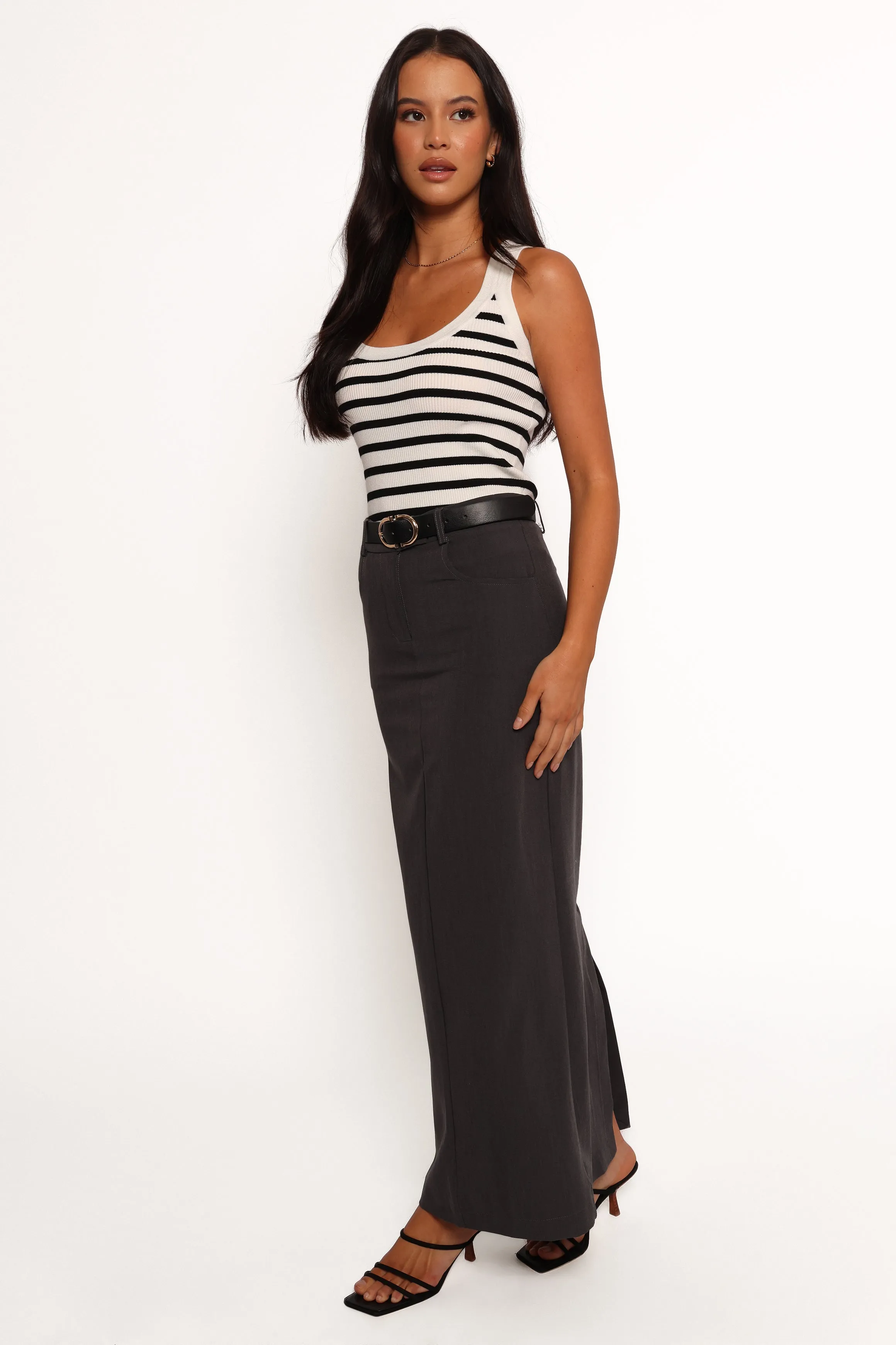 Chicca Maxi Skirt - Grey sold by Petal & Pup product image thumbnail 5