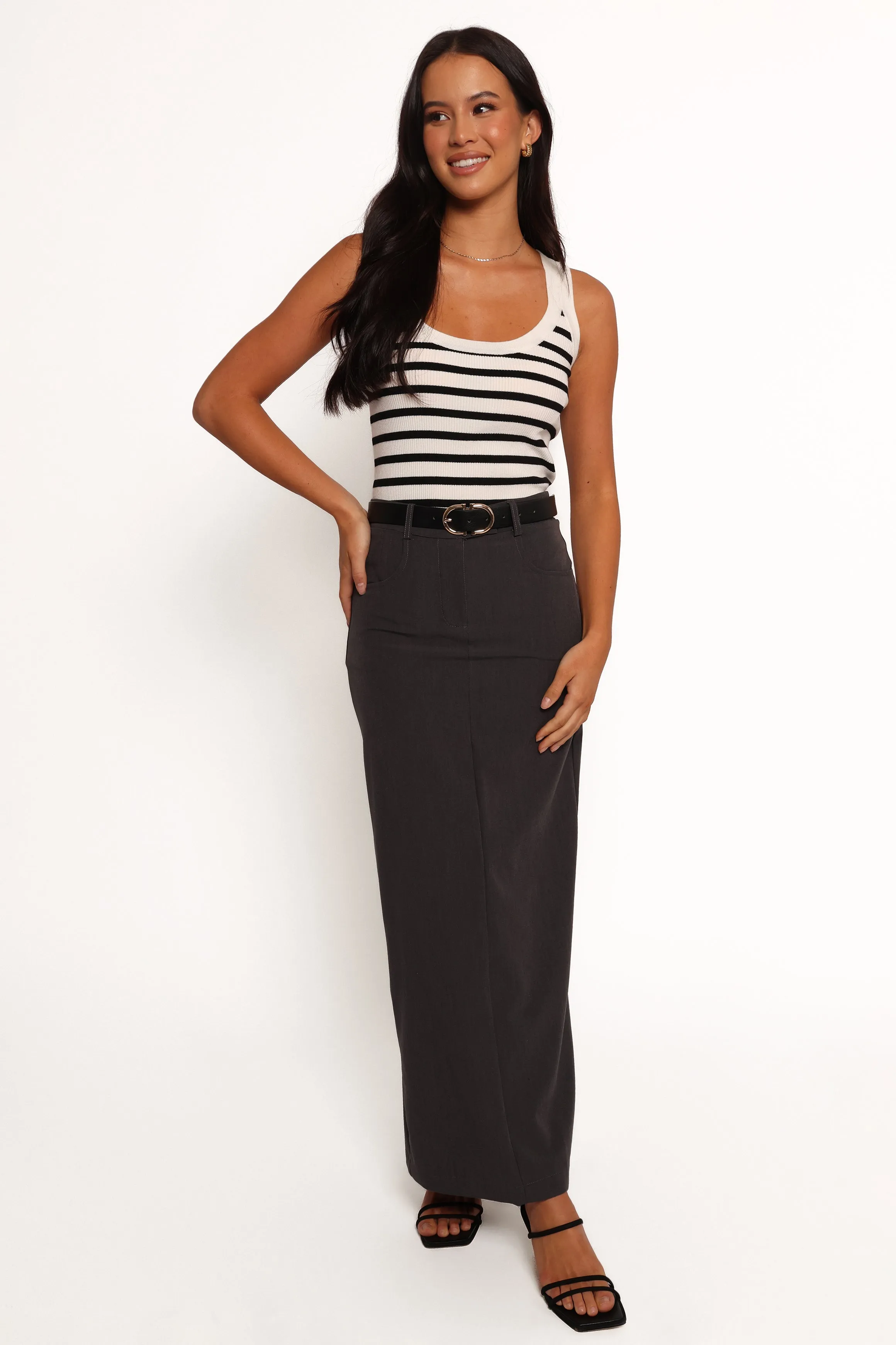 Chicca Maxi Skirt - Grey sold by Petal & Pup product image thumbnail 3