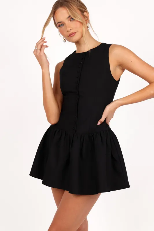 Ruth Mini Dress - Black sold by Petal & Pup