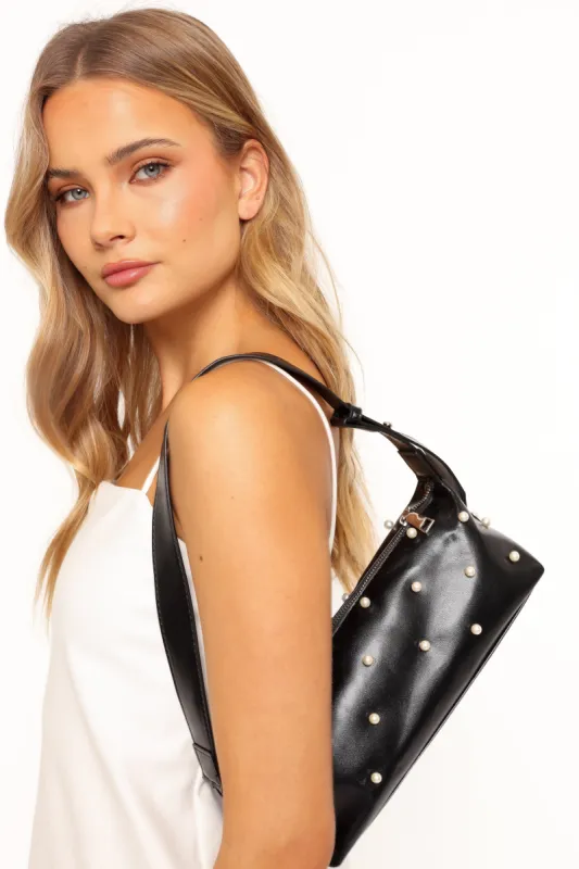 Alexia Pearl Bag - Black sold by Petal & Pup