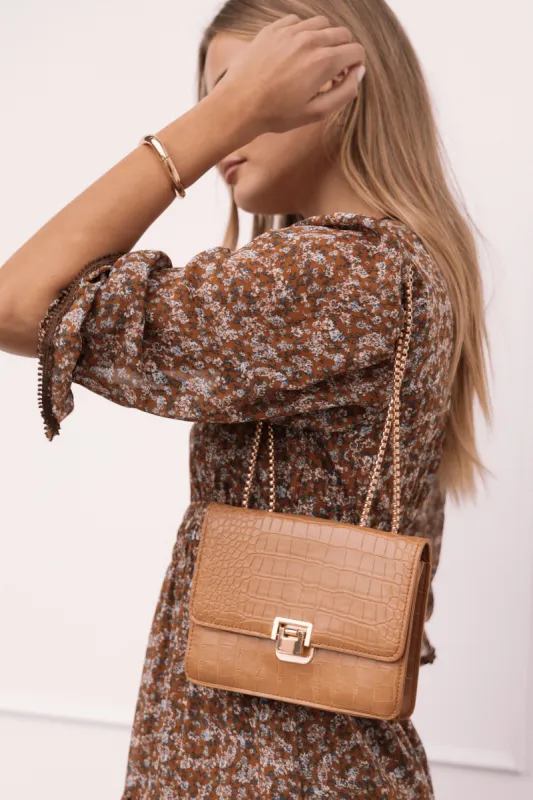 Rebecca Crossbody Bag - Brown sold by Petal & Pup