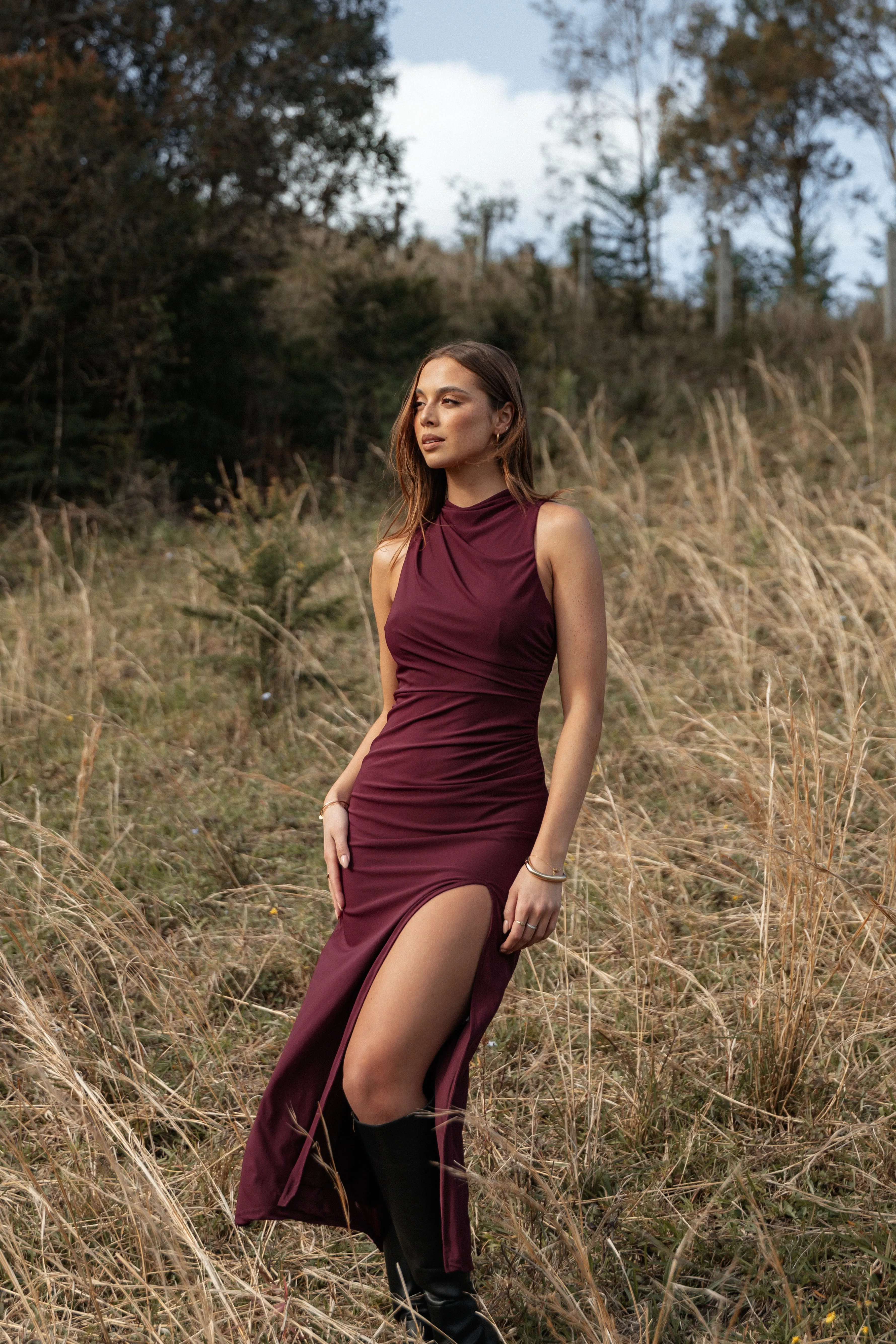 Hayven Maxi Dress - Plum sold by Petal & Pup product image thumbnail 2