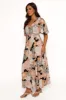 Tiarni Maxi Dress - Black Floral sold by Petal & Pup