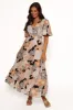 Tiarni Maxi Dress - Black Floral sold by Petal & Pup