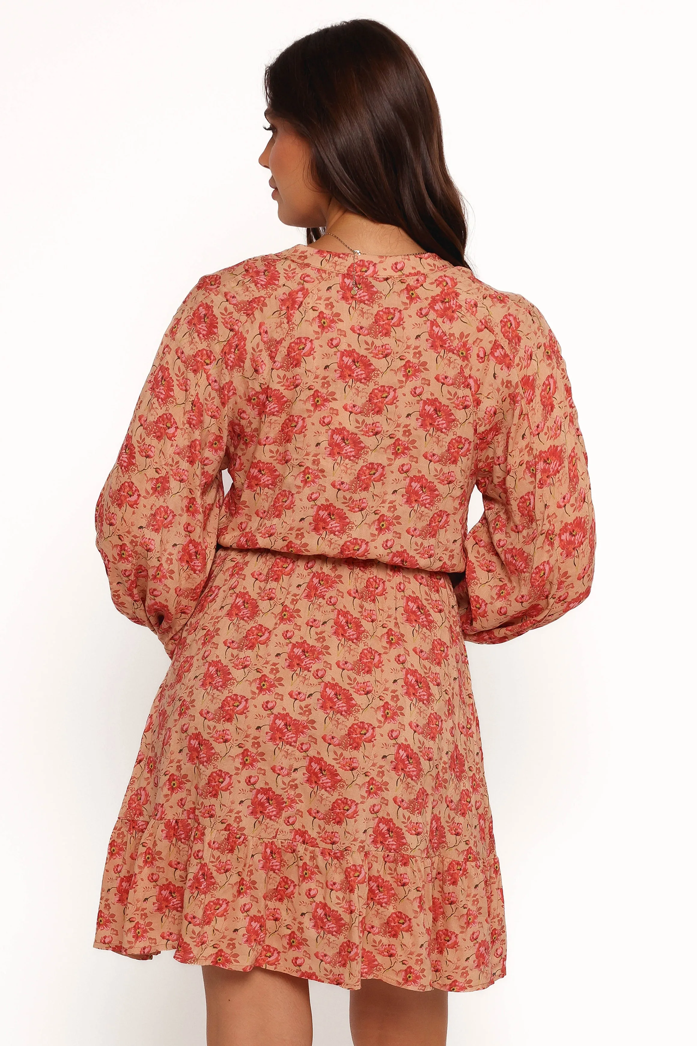 Marti Mini Dress - Tan Floral sold by Petal & Pup product image thumbnail 4