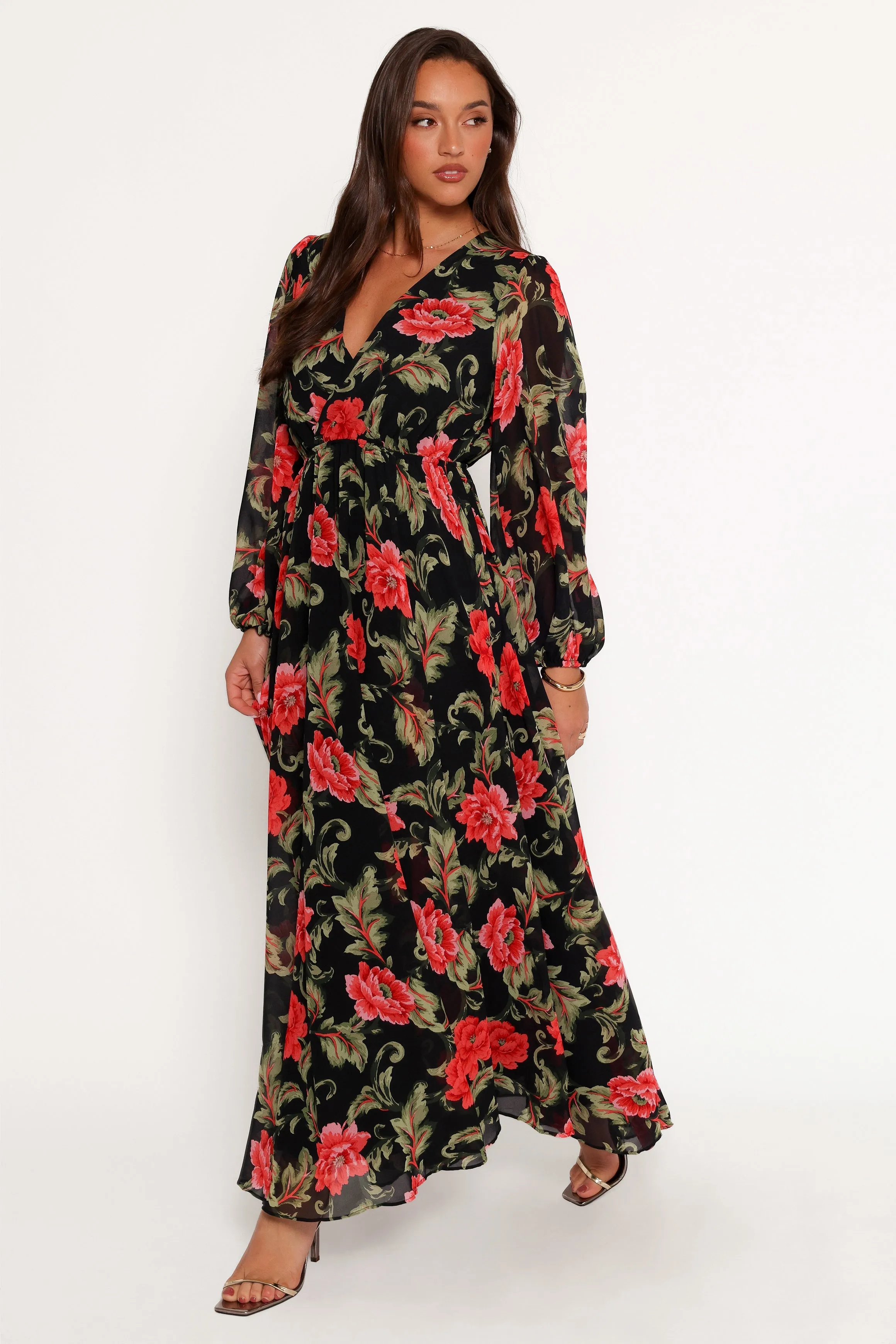 Anisa Maxi Dress - Black Floral sold by Petal & Pup product image thumbnail 5