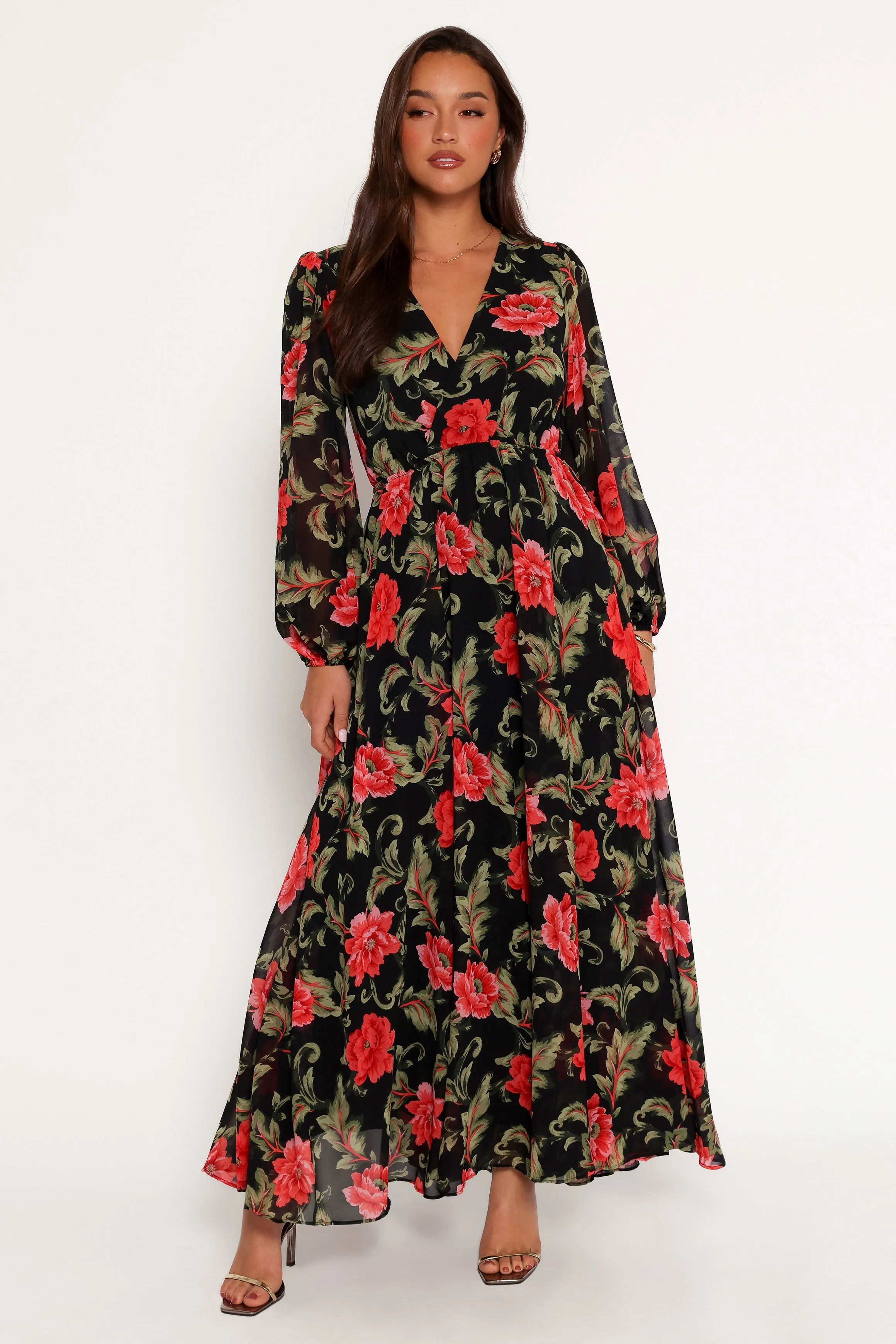 Anisa Maxi Dress - Black Floral sold by Petal & Pup product image thumbnail 3