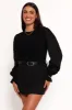 Misah Long Sleeve Top - Black sold by Petal & Pup
