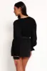 Misah Long Sleeve Top - Black sold by Petal & Pup