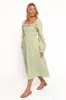 Ophelia Midi Dress - Olive sold by Petal & Pup