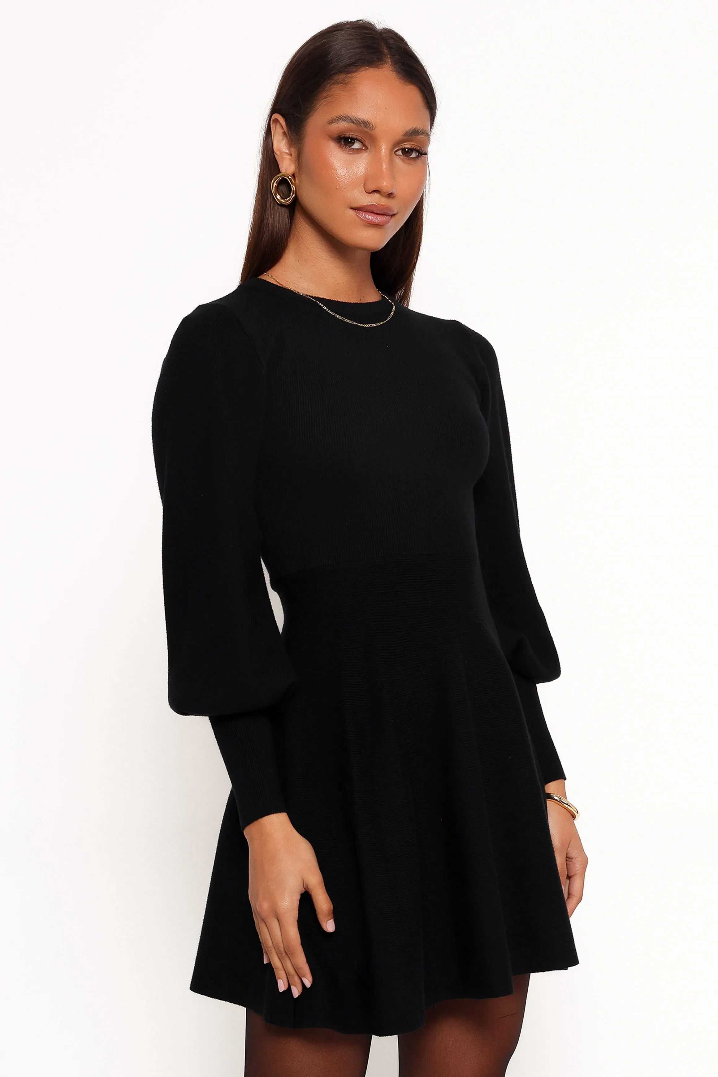 Gigi Long Sleeve Mini Dress - Black sold by Petal & Pup product image thumbnail 5