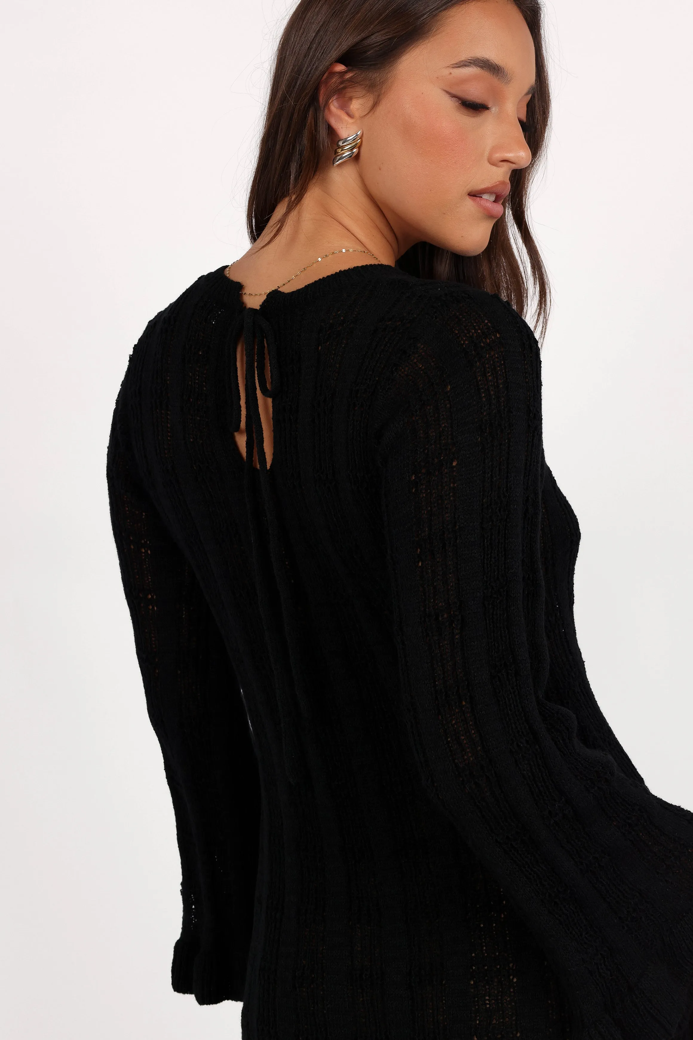 Colter Long Sleeve Maxi Dress - Black sold by Petal & Pup product image thumbnail 4