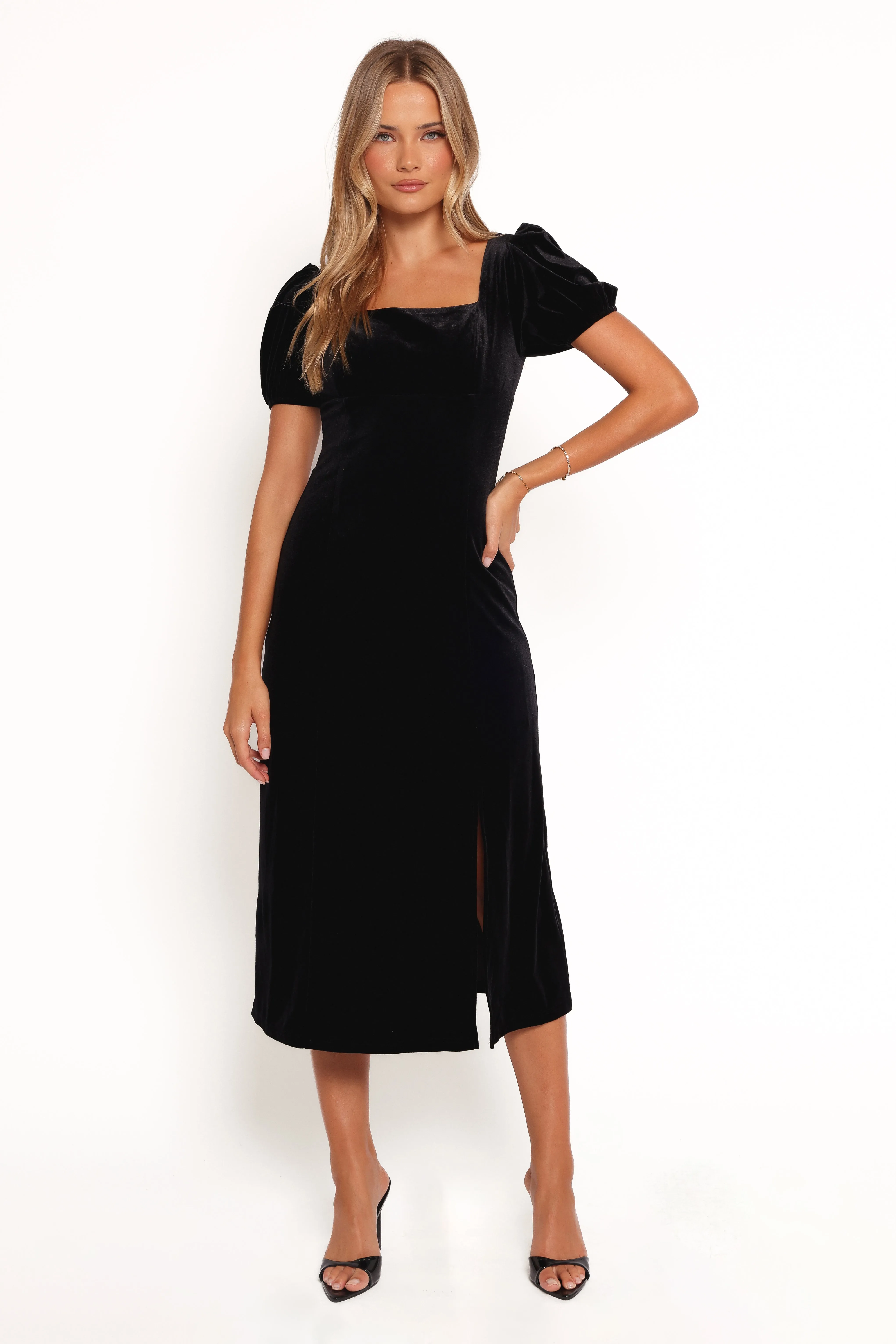 Quinnie Midi Dress - Black sold by Petal & Pup product image thumbnail 3