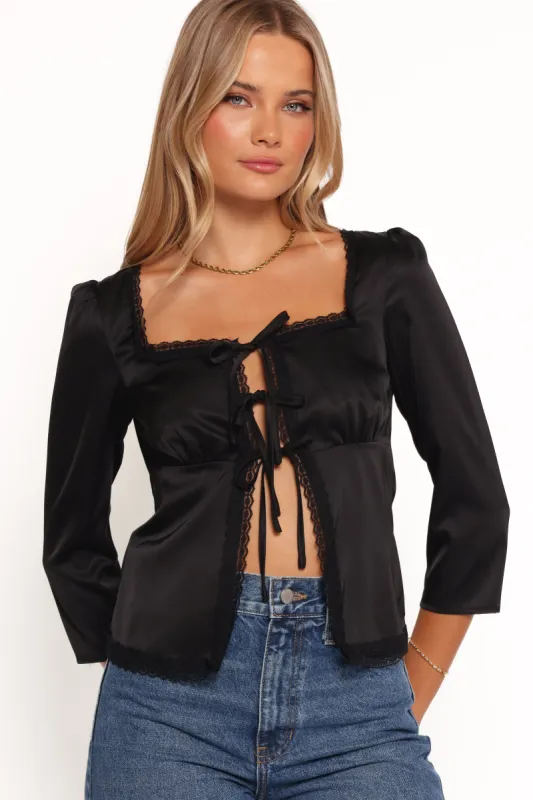 Cadey Top - Black sold by Petal & Pup