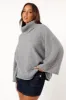 Bindy Cowlneck Knit Sweater - Grey Marle sold by Petal & Pup