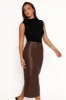 Colby Midi Skirt - Brown sold by Petal & Pup