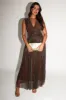 Cara Maxi Dress - Bronze sold by Petal & Pup