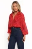 Marni Top - Red Floral sold by Petal & Pup