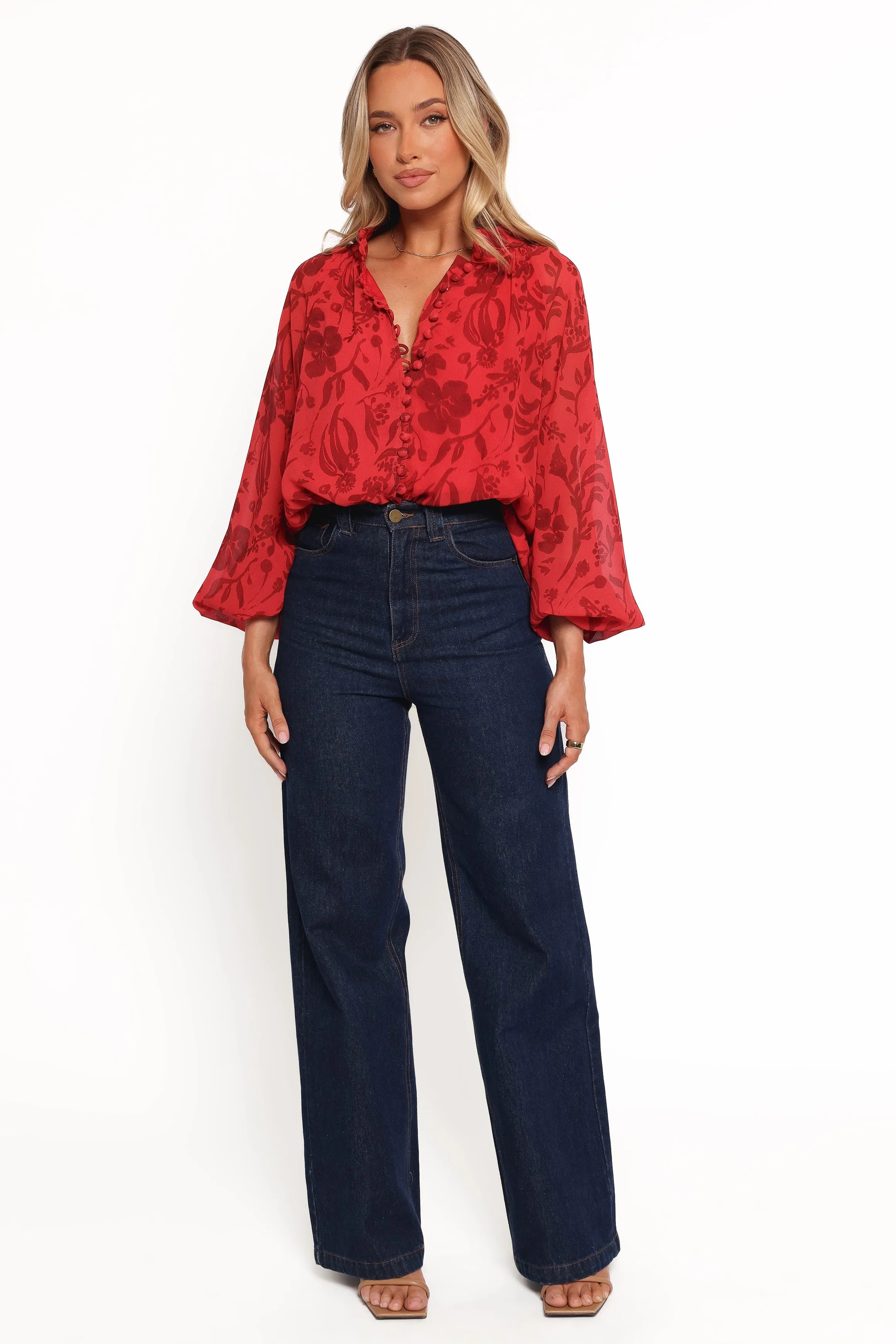 Marni Top - Red Floral sold by Petal & Pup product image thumbnail 2