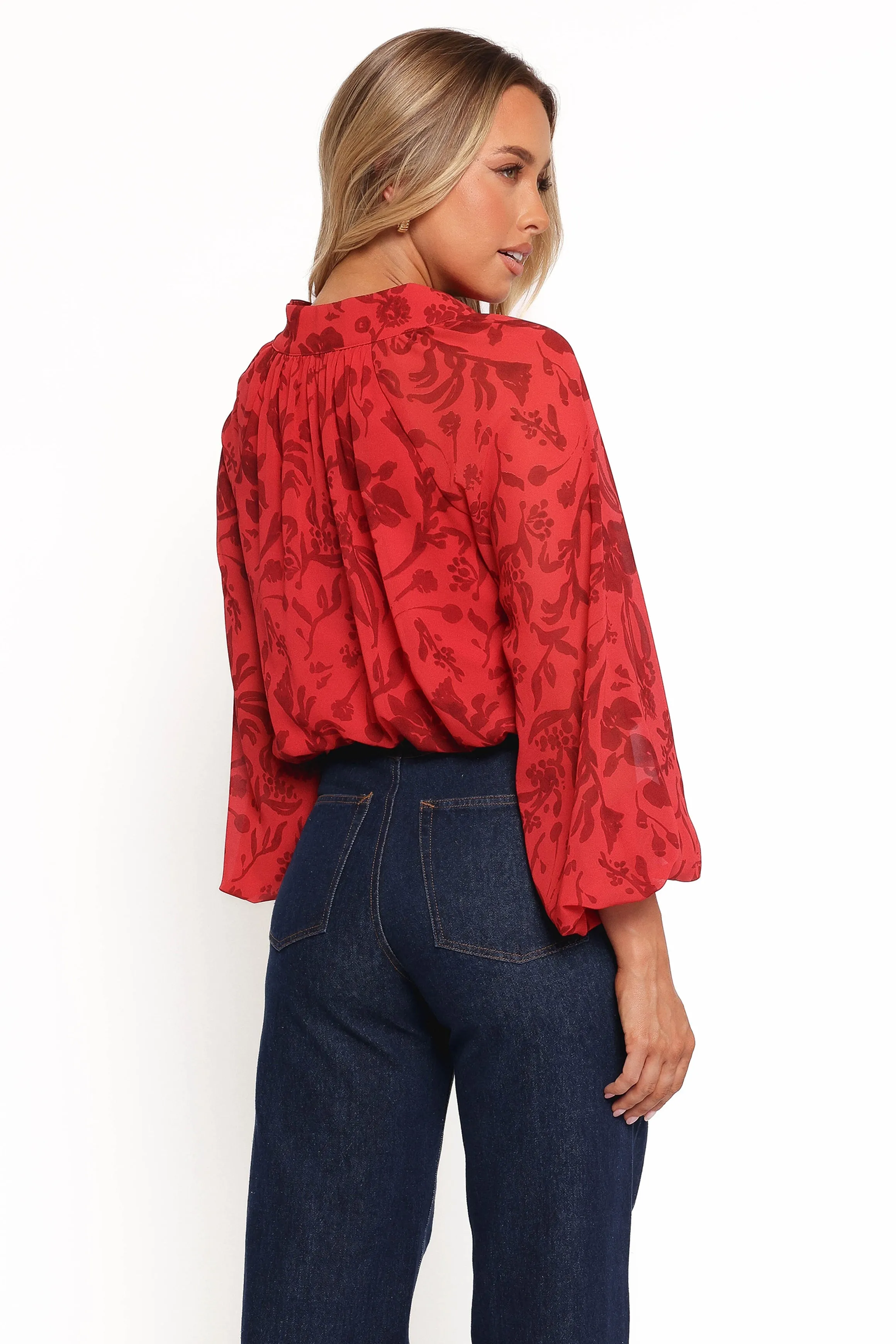 Marni Top - Red Floral sold by Petal & Pup product image thumbnail 5