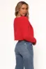 Tavan Crop Button Front Cardigan - Red sold by Petal & Pup