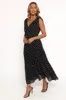 Ada Maxi Dress - Black Polka Dot sold by Petal & Pup