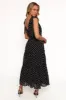 Ada Maxi Dress - Black Polka Dot sold by Petal & Pup