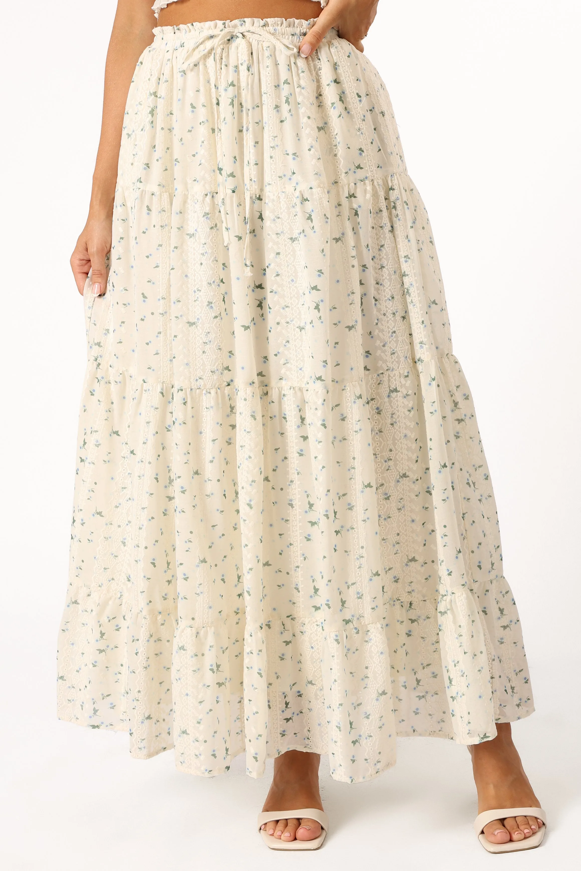 Amberlyn Maxi Skirt - Blue Floral sold by Petal & Pup product image thumbnail 4
